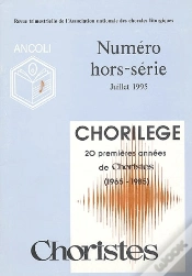 Capa do artigo Chorilège ; 20 Premières Années De Choristes (1965-1985)