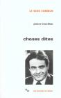 Choses Dites - Preview