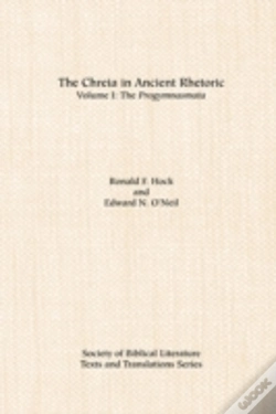 Capa do artigo Chreia In Ancient Rhetoricprogymnasmata