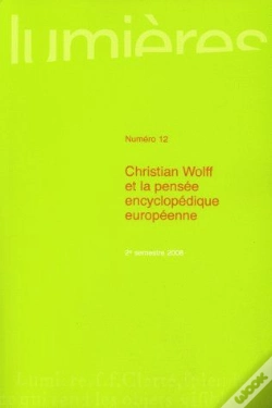 Capa do artigo Christian Wolff Et La Pensée Encyclopédique Européenne T.12