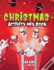 Christmas Activity Mix Book For Kids 4-8 Year Olds