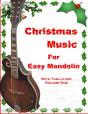 Christmas Music For Easy Mandolin With Tablature - Preview