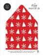 Christmas Pattern Envelope Liners Euro Flap 5x7 With Red & White Design - Preview