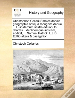 Capa do artigo Christophori Cellarii Smalcaldensis Geog
