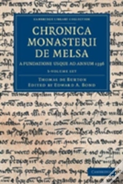 Capa do artigo Chronica Monasterii De Melsa, A Fundatione Usque Ad Annum 1396 3 Volume Set