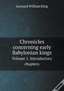 Capa do artigo Chronicles Concerning Early Babylonian Kings Volume 1. Introductory Chapters