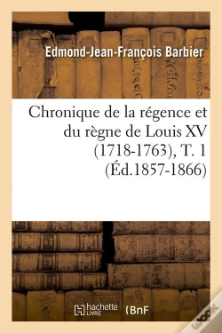 Capa do artigo Chronique De Louis Xv T.1 Edition 1857 1866