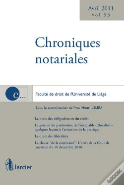 Capa do artigo Chroniques Notariales T.53