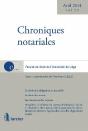 Chroniques Notariales Volume 59 - Avril 2014 - Preview