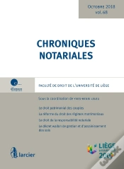 Capa do artigo Chroniques Notariales. Volume 68