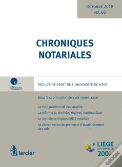 Capa do artigo Chroniques Notariales. Volume 68
