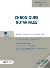Capa do artigo Chroniques Notariales - Volume 73