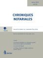 Chroniques Notoriales.Volume 63 - Preview
