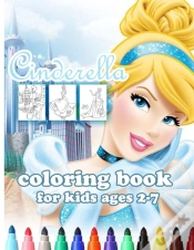 Capa do artigo Cinderella Coloring Book For Kids Ages 2-7
