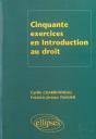 Cinquante Exercices En Introduction Au Droit - Preview