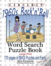 Circle It, 1960'S Rock'N'Roll, Word Search, Puzzle Book