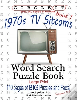Capa do artigo Circle It, 1970s Sitcoms Facts, Book 1, Word Search, Puzzle Book