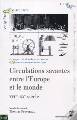Capa do artigo Circulations Savantes Entre L'Europe Et Le Monde ; Xviie-Xxe Siècles