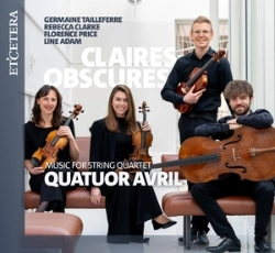 Capa do artigo Claires-Obscures: Music for String Quartet - CD