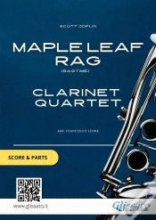 Capa do artigo Clarinet Quartet "Maple Leaf Rag" By Scott Joplin (Score & Parts)
