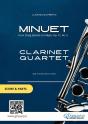 Clarinet Quartet "Minuet" By Boccherini (Score & Parts) - Preview
