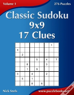 Capa do artigo Classic Sudoku 9x9 - 17 Clues - Volume 1