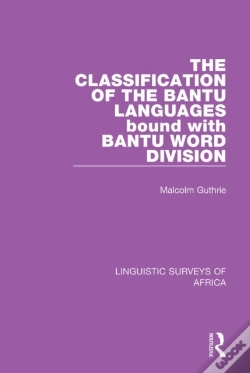 Capa do artigo Classification Of The Bantu Languages Bound With Bantu Word Division