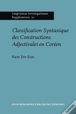 Capa do artigo Classification Syntaxique Des Constructions Adjectivales En CoréEn