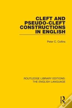 Capa do artigo Cleft And Pseudo-Cleft Constructions In English