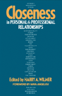 Closeness In Personal And Professional Relationships - Preview