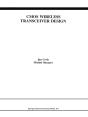 Cmos Wireless Transceiver Design - Preview