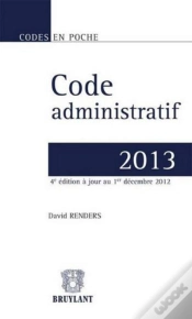 Capa do artigo Code Administratif, 2013, 4 Me  Dition