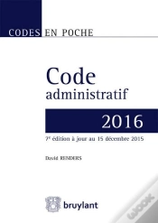 Capa do artigo Code Administratif - 2016, 7eme Ed.