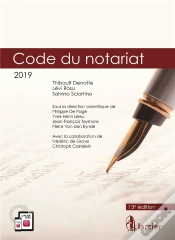 Capa do artigo Code Annote - Code Du Notariat - 2019 - A Jour Au 1<Sup>Er</Sup> Janvier 2019