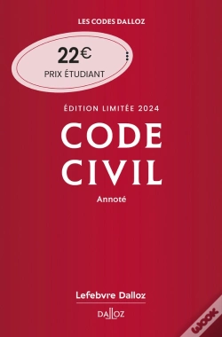 Capa do artigo Code Civil 2024 Annote. Edition Limitee. 123e Ed.
