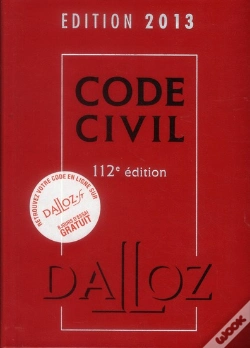 Capa do artigo Code Civil (Édition 2013)