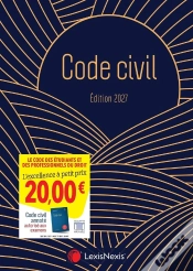 Capa do artigo Code Civil (Édition 2027)