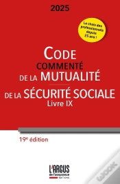 Capa do artigo Code Commenté De La Mutualité ; Code De La Sécurité Sociale (Livre Ix) (Édition 2025)