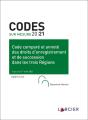 Code Compare Et Annote Des Droits D'Enregistrement Et De Succession Dans Les Trois Regions - Preview