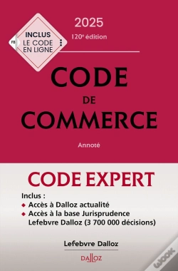 Capa do artigo Code Dalloz Expert : Code De Commerce (Édition 2025)