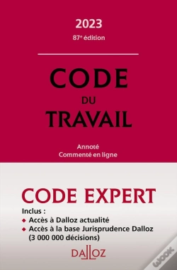 Capa do artigo Code Dalloz Expert Travail 2023 (87e Édition)