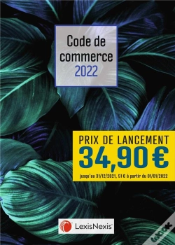 Capa do artigo Code De Commerce 2022 - Jaquette 1