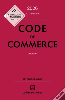 Capa do artigo Code De Commerce : Annoté (Édition 2026) (121e Édition)