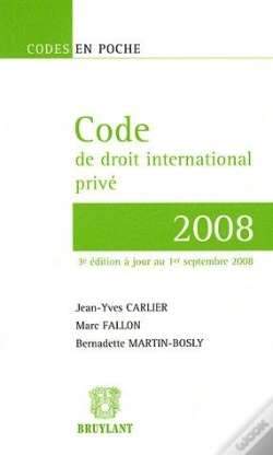 Capa do artigo Code De Droit International Privé (3e Édition)