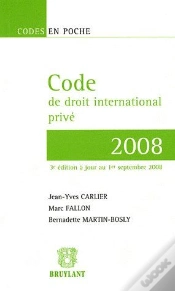 Capa do artigo Code De Droit International Privé (3e Édition)