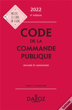 Capa do artigo Code De La Commande Publique 2022 - Annote Et Commente