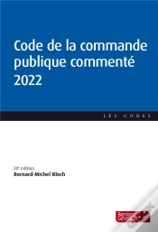 Capa do artigo Code De La Commande Publique Commente 2022 (20e Ed.)