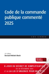 Code De La Commande Publique Commenté (Édition 2025)