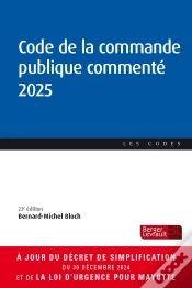 Capa do artigo Code De La Commande Publique Commenté (Édition 2025)