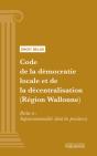 Code De La Democratie Locale Et De La Decentralisation (Region Wallonne) - Preview